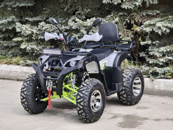 Квадроцикл R - MOTO (Р - Мото) Lion 200 X PRO с лебёдкой белый (машинокомплект) | Мототека